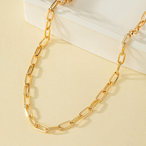 Nihao Wholesale Simple Style Solid Color Alloy Chain Women's Necklace