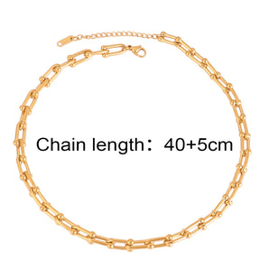 Nihao Wholesale Fashion Solid Color Titanium Steel Plating Bracelets Earrings Necklace