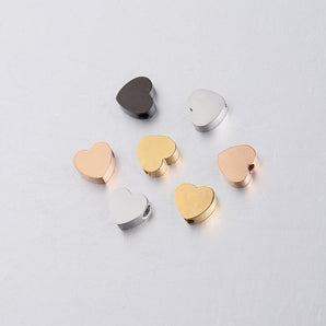 Nihao Wholesale Simple Style Commute Solid Color Stainless Steel Polishing Charms Jewelry Accessories