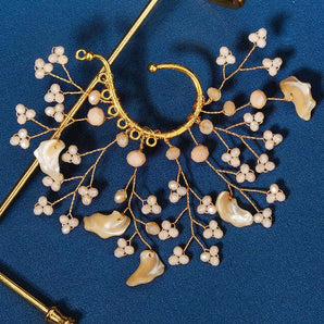 Nihao Wholesale Jewelry Sweet Flower Crystal Inlay Ear Cuffs