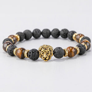Nihao Wholesale Simple Style Lion natural stone Beaded Bracelets