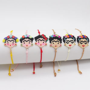 Nihao Wholesale Cute Cartoon Character Glass Handmade Women'S Bracelets