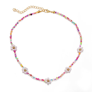 Nihao Wholesale Simple Style Geometric Beaded Inlaid Pearls Women'S Necklace