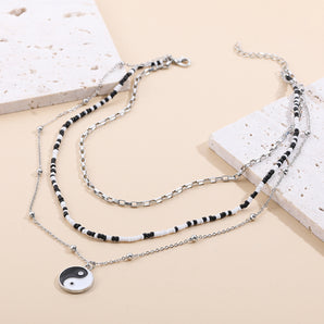 Nihao Wholesale Fashion Geometric Alloy Glass Wholesale Necklace