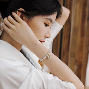 Nihao Wholesale fashion adjustable opal cat's eye shaped bracelet wholesale