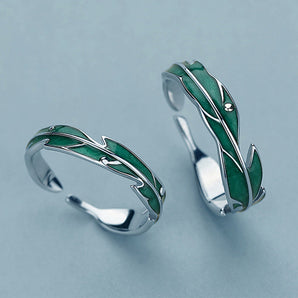 Nihao Wholesale Retro Leaves Alloy Plating Valentine'S Day Women's Open Rings