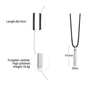 Nihao Wholesale Simple Style Solid Color Tungsten Steel Plating Pendant Necklace