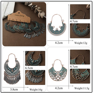 Nihao Wholesale Ethnic Style Geometric Plating Alloy No Inlaid Earrings