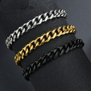 Nihao Wholesale Simple Style Geometric Stainless Steel Plating Men'S Bracelets
