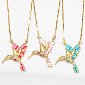 Nihao Wholesale Fashion Animal Copper 18K Gold Plated Pendant Necklace In Bulk