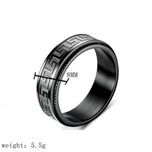 Nihao Wholesale Fashion Geometric Titanium Steel Plating Men'S Rings