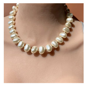 Nihao Wholesale INS Style Elegant Glam Geometric Imitation Pearl Beaded Artificial Pearls Women'S Jewelry Set