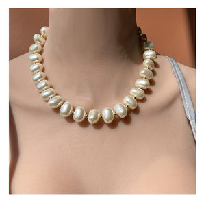 Nihao Wholesale INS Style Elegant Glam Geometric Imitation Pearl Beaded Artificial Pearls Women'S Jewelry Set