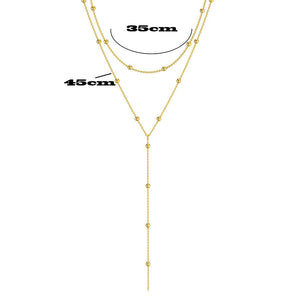 Nihao Wholesale Elegant Solid Color Alloy Women's Layered Necklaces