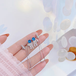 Nihao Wholesale Jewelry Fashion Alloy Artificial Gemstones Diamond Earrings