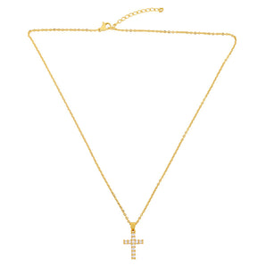 Nihao Wholesale Fashion Cross 18K Gold Plated Necklace In Bulk