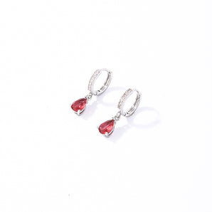 Nihao Wholesale 1 Pair Casual Basic Sweet Round Water Droplets Plating Inlay Stainless Steel Zircon White Gold Plated Drop Earrings