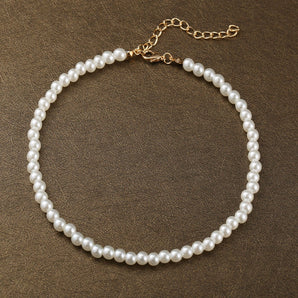 Nihao Wholesale retro simple pearl chain necklace