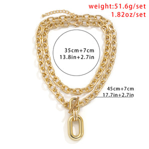 Nihao Wholesale Simple Style Solid Color Metal Wholesale Necklace