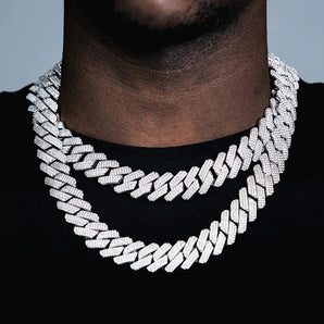 Nihao Wholesale Hip-Hop Rock Streetwear Necklace Alloy Inlay Rhinestones Men's Necklace