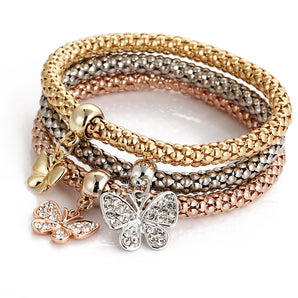 Nihao Wholesale Fashion Animal Alloy Diamond Artificial Gemstones Women'S Bracelets