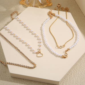 Nihao Wholesale Simple Style Heart Shape Alloy Women's Bracelets