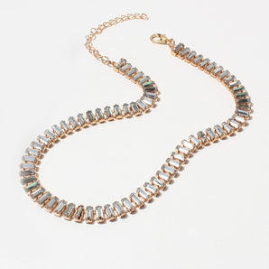 Nihao Wholesale personality retro alloy rhinestone short necklace choker fashion trend necklace