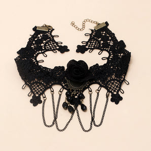 Nihao Wholesale gothic rose lace choker necklace wholesale