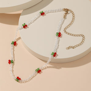 Nihao Wholesale Simple Style Fruit Beaded Women'S Necklace