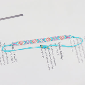 Nihao Wholesale Simple Style Artistic Color Block Glass rope Women'S Bracelets