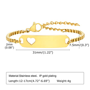 Nihao Wholesale Simple Style Heart Shape Stainless Steel Wholesale Bracelets