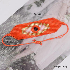 Nihao Wholesale Ethnic Style Devil'S Eye Glass Seed Bead Wholesale Bracelets