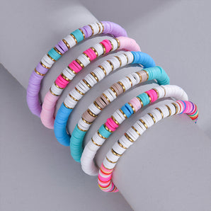 Nihao Wholesale Elegant Simple Style Solid Color soft clay Wholesale Bracelets