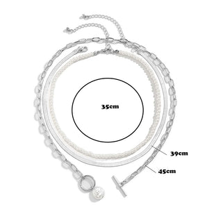 Nihao Wholesale IG Style Simple Style Round Alloy Plastic Wholesale Necklace