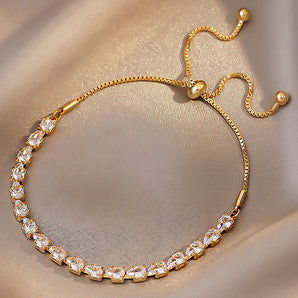 Nihao Wholesale Fashion zircon geometric adjustable bracelet wholesale jewelry