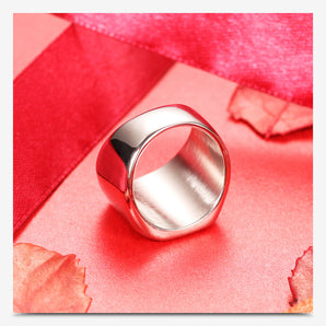 Nihao Wholesale Simple Style Geometric Stainless Steel No Inlaid Unisex Rings
