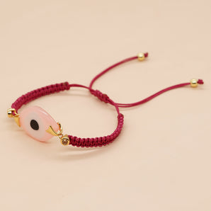 Nihao Wholesale Casual Devil'S Eye Arylic rope Braid Women'S Bracelets