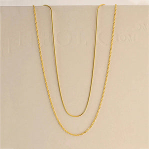 Nihao Wholesale Simple Style Solid Color Alloy Wholesale Necklace