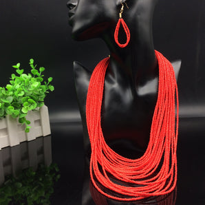 Nihao Wholesale Ethnic Style Solid Color Arylic Women'S Long Necklace