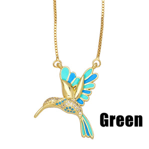 Nihao Wholesale Fashion Animal Copper 18K Gold Plated Pendant Necklace In Bulk