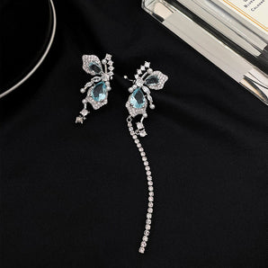 Nihao Wholesale Jewelry Fairy Style Butterfly Alloy Artificial Gemstones Inlay Ear Cuffs